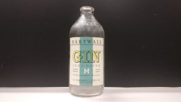 Hartwall Gin Long Drink -pullo, 1950-luku