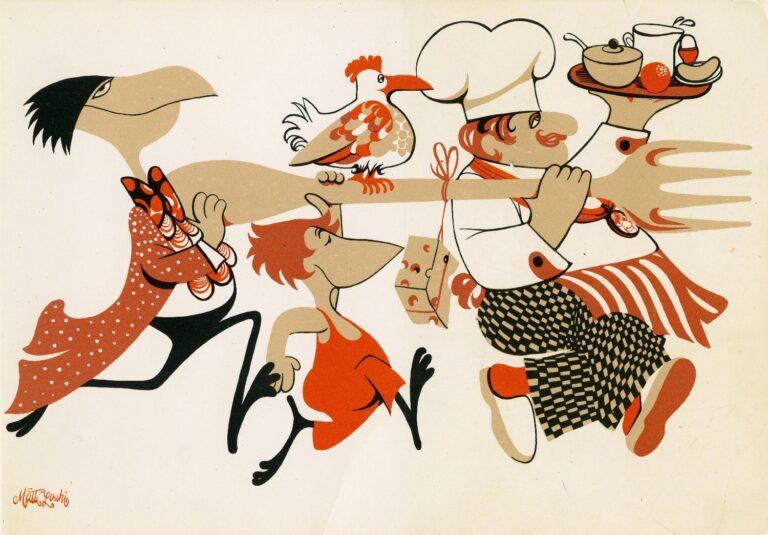 Rantasipi-hotelliketjun lastenlistan kuvituksena oli piirroshahmoja.